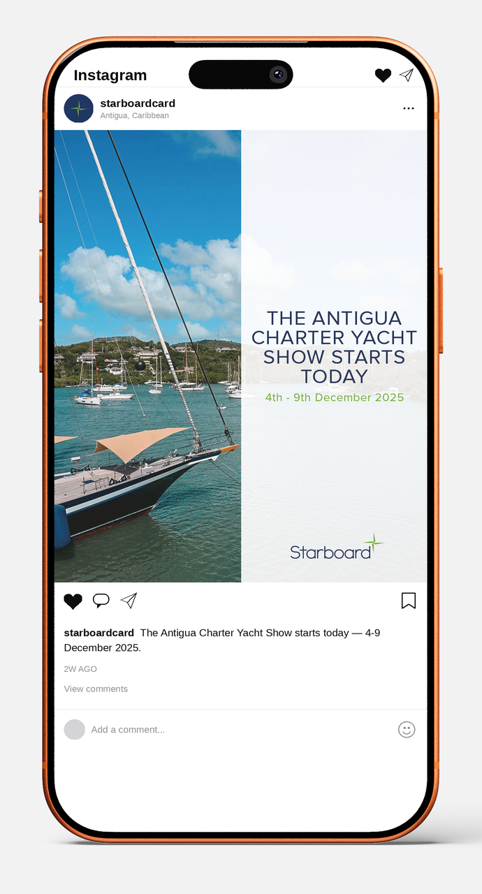 Antigua Charter Yacht Show announcement post