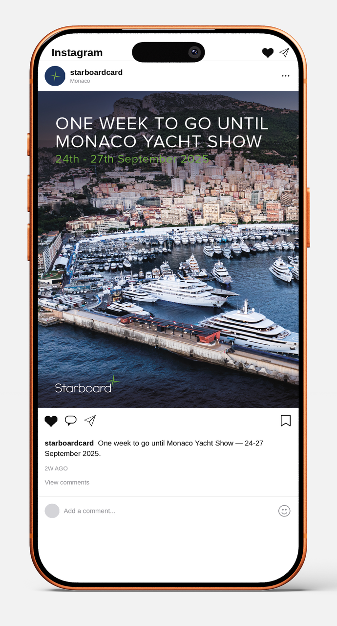 Monaco Yacht Show announcement post
