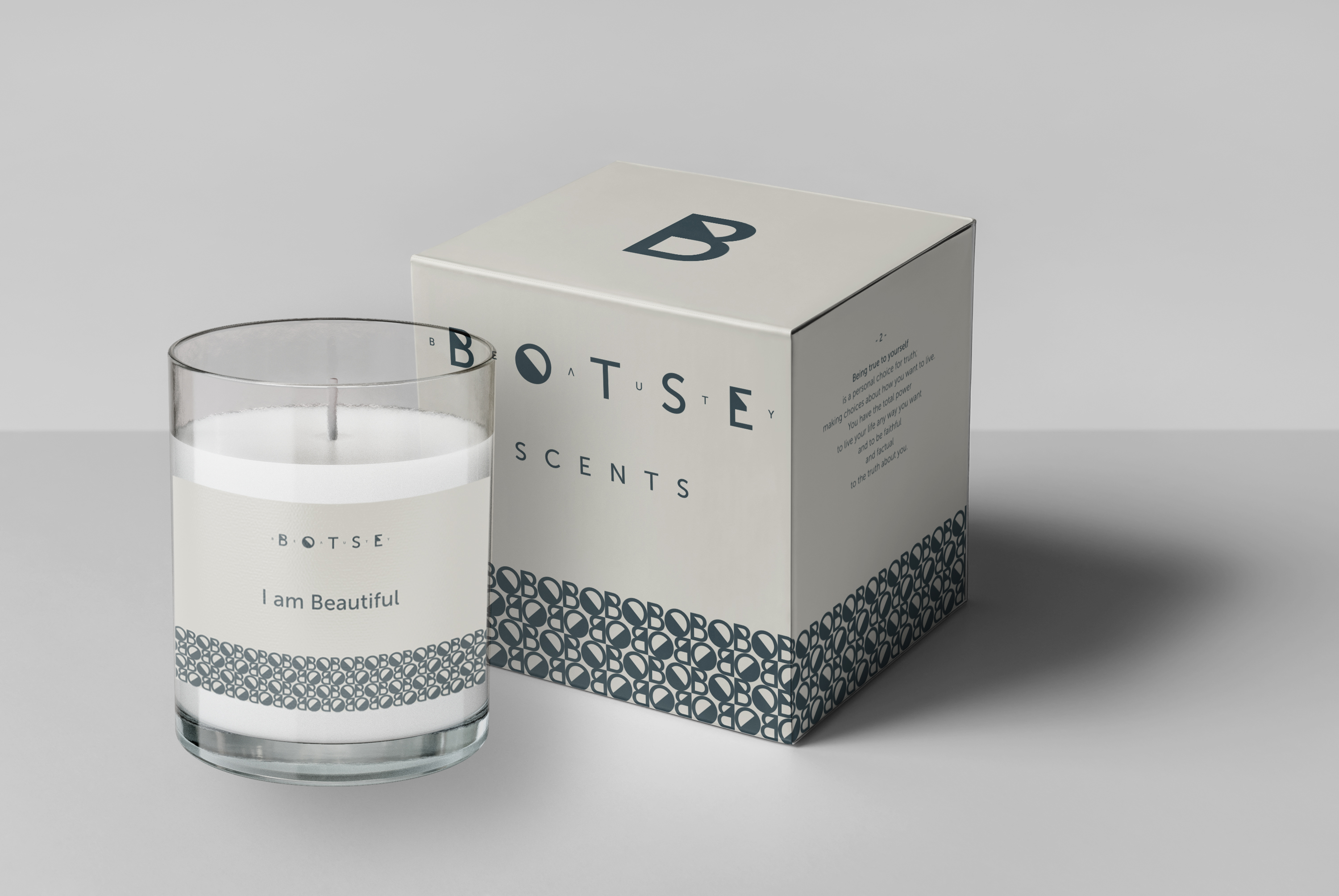 Botse Scents candle and box